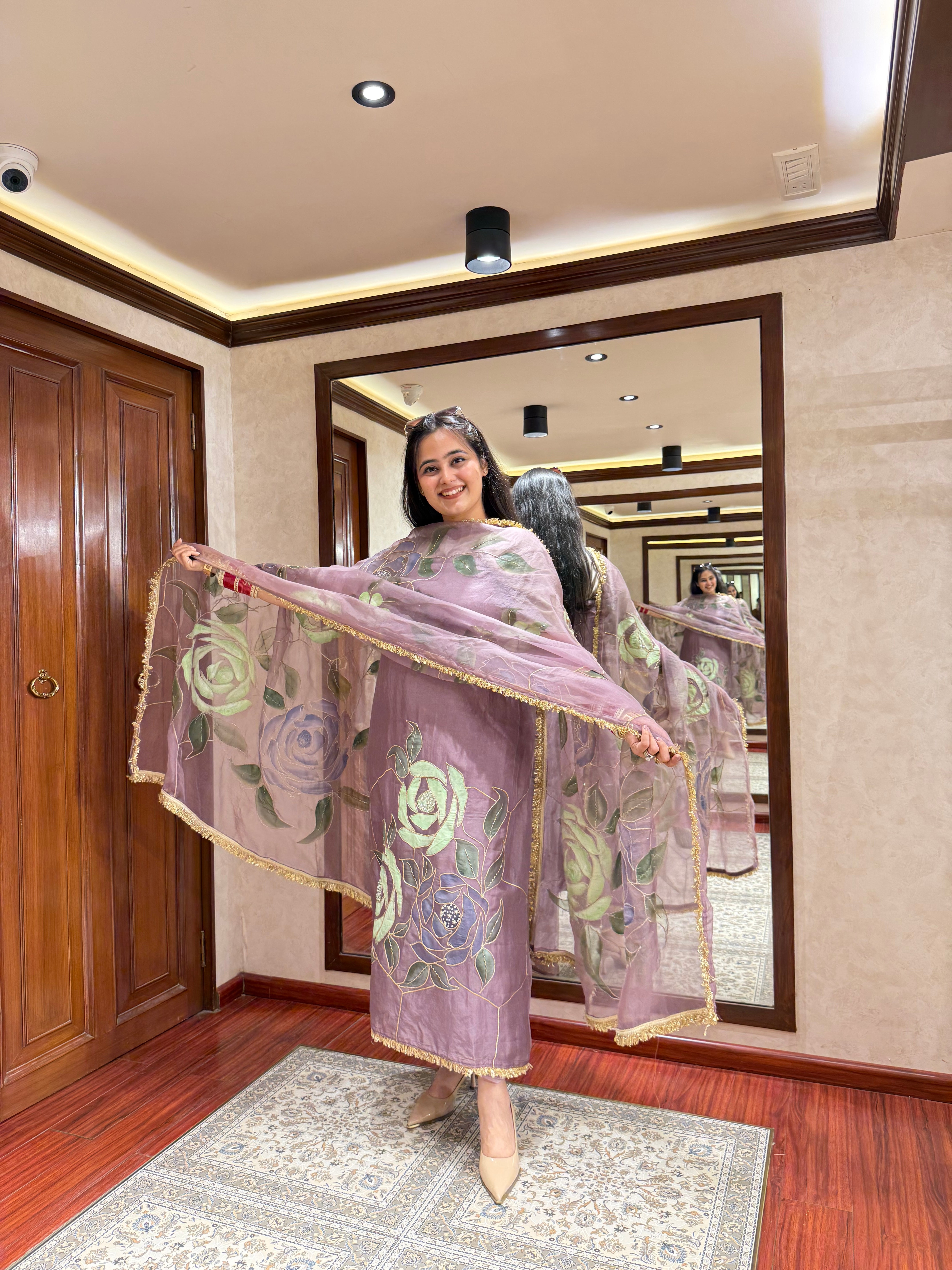 Purple Hand-Paint Suit