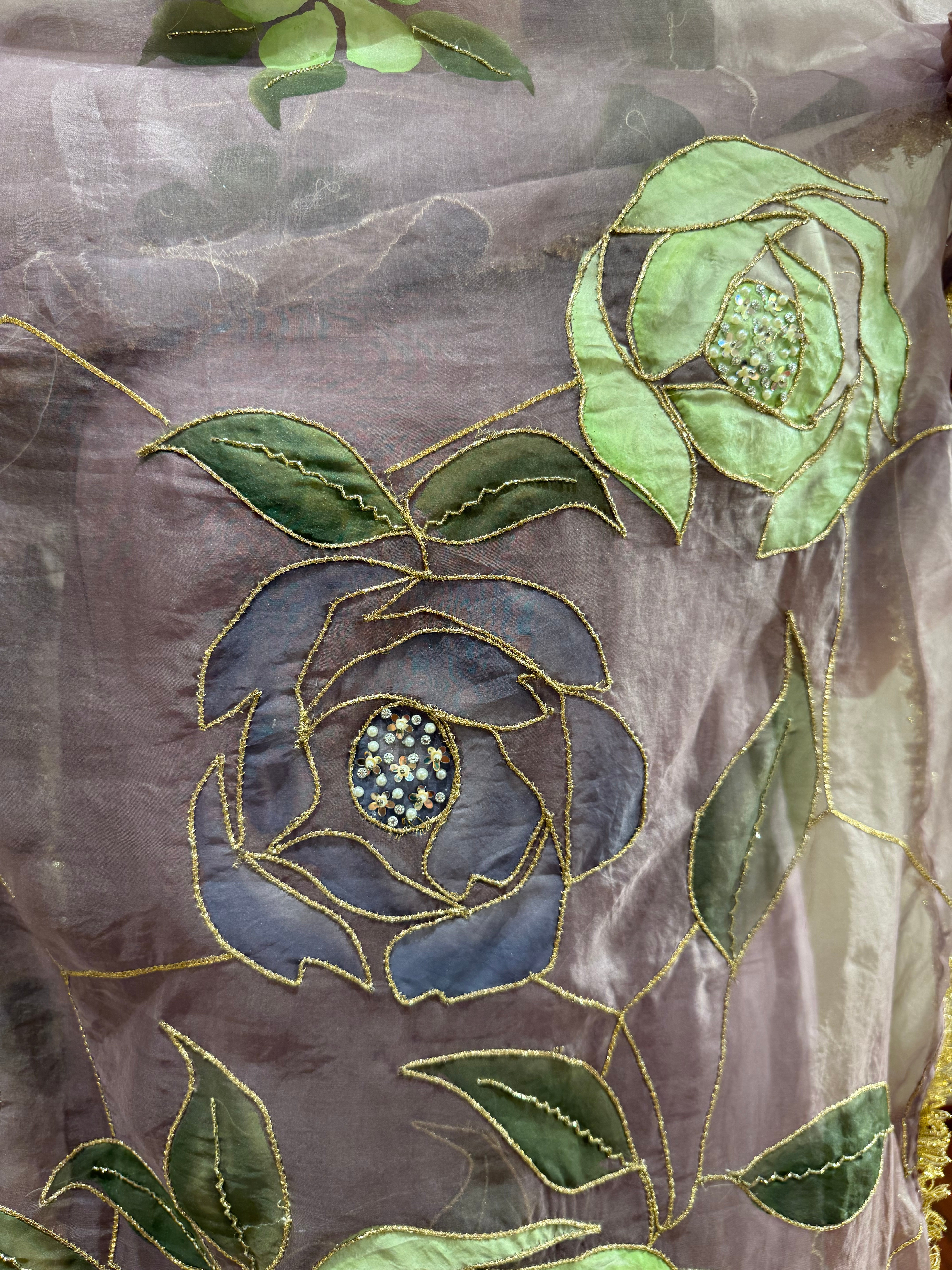 Purple Hand-Paint Suit